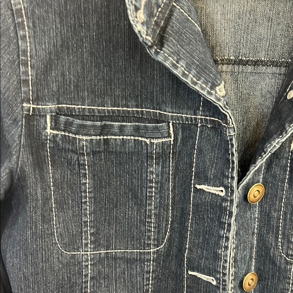Vintage Rebecca Malone Dark Blue Jean Jacket - Picture 3 of 4